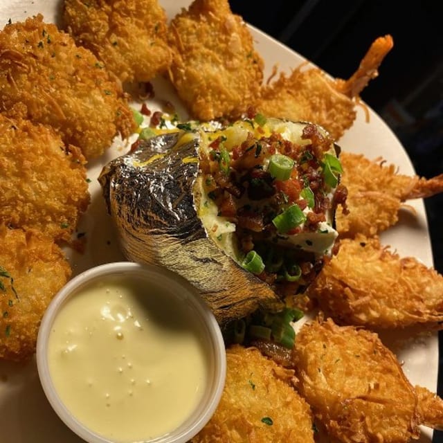 Coconut Shrimp Dinner.
