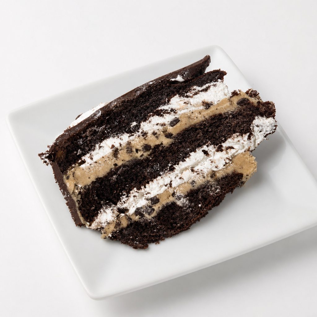 Cookie Dough Fudge Cake.
