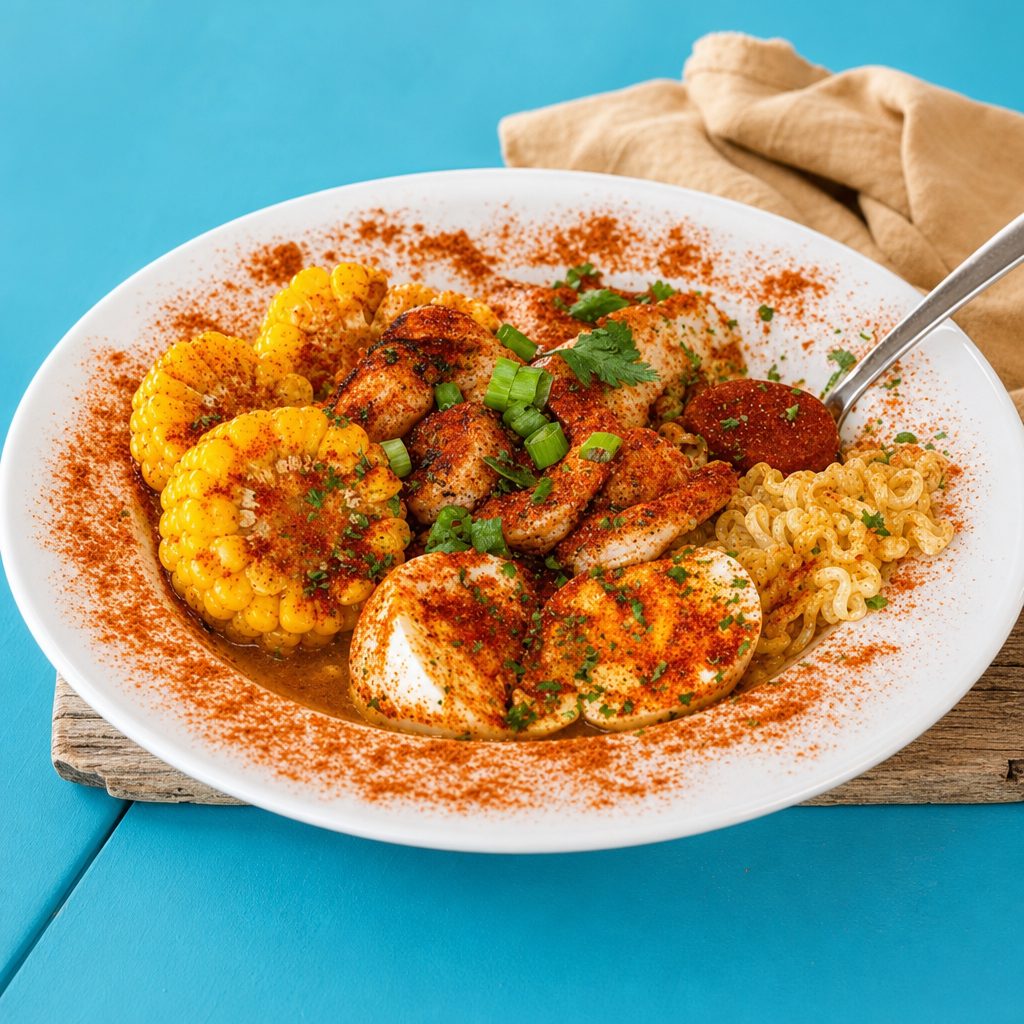 Shrimp Boil Ramen (10 Shrimp).