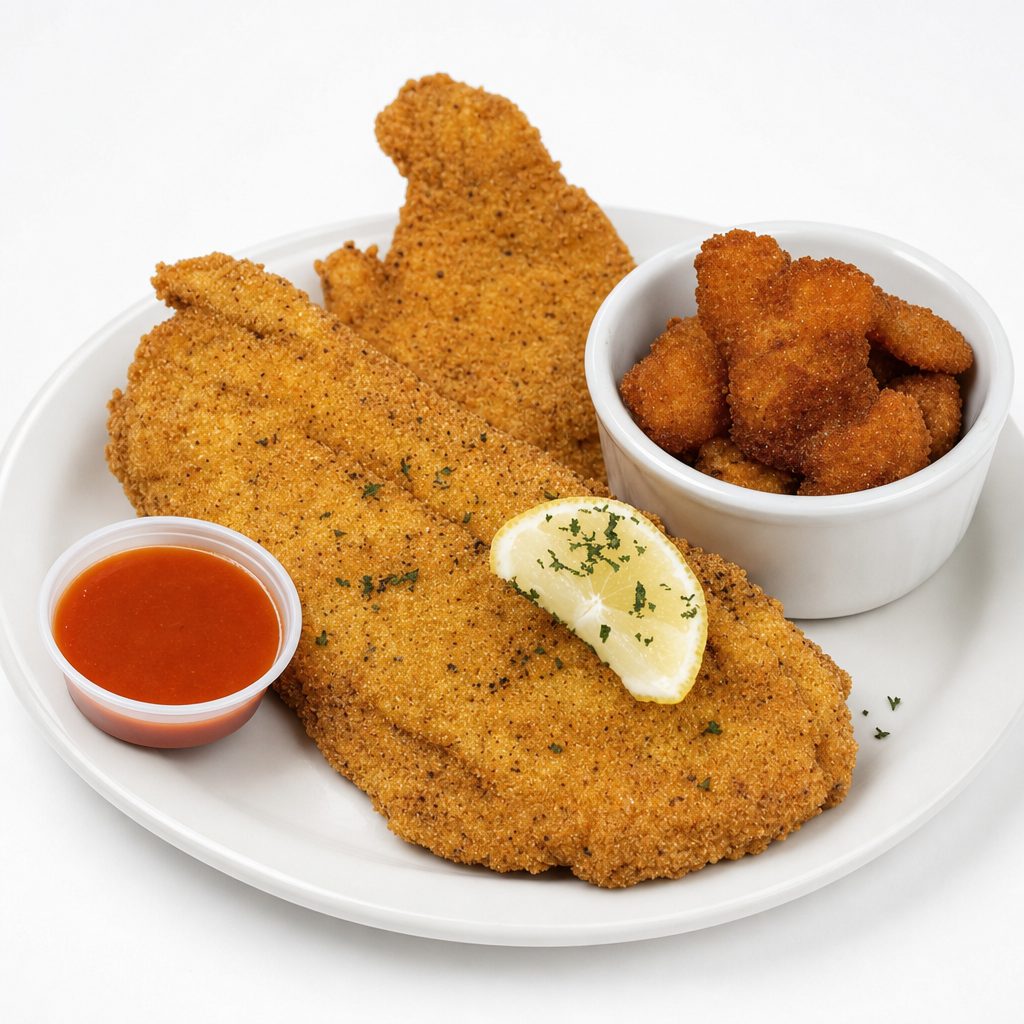 Fried Fish & Shrimp Duo.