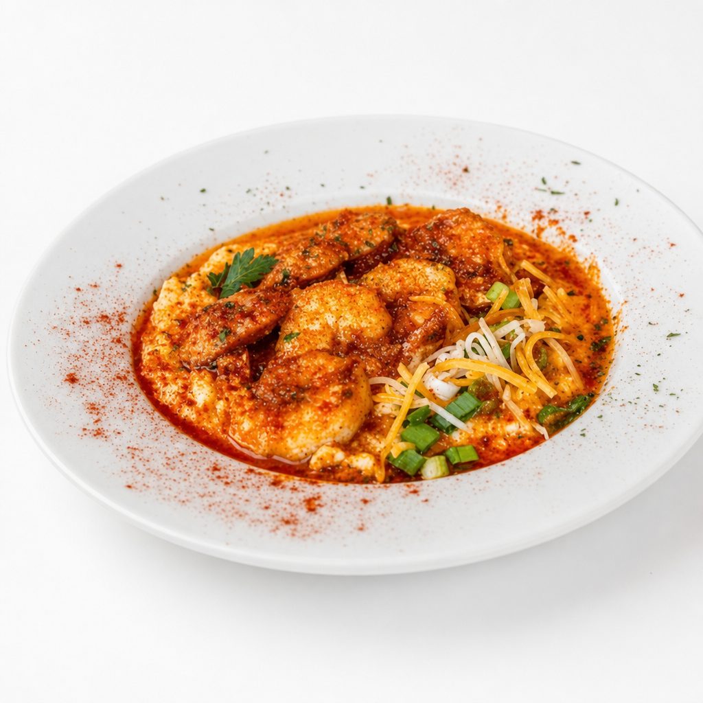 Loaded Shrimp & Cheese Grits.