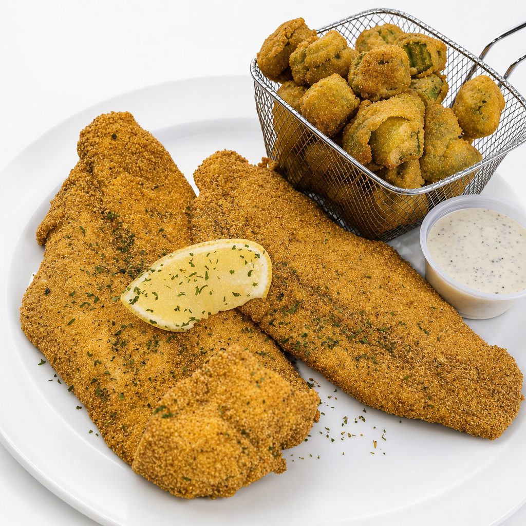 Fried Catfish Fillet Dinner (Boneless, 2 Pc).