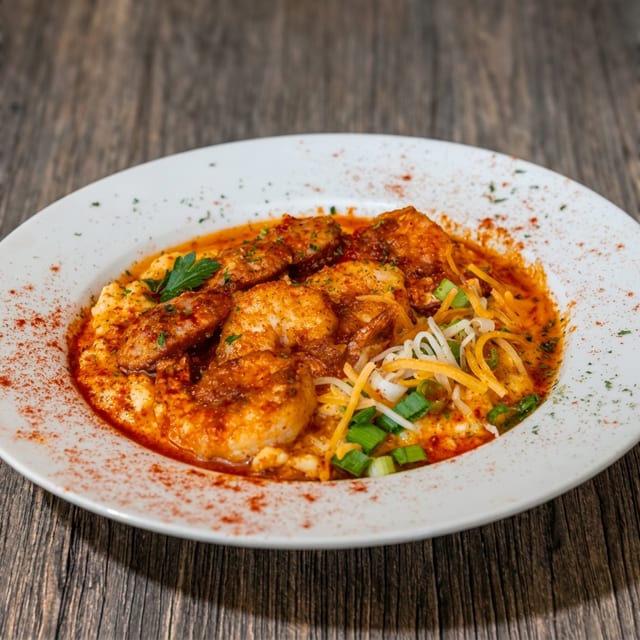 Loaded Shrimp & Cheese Grits.